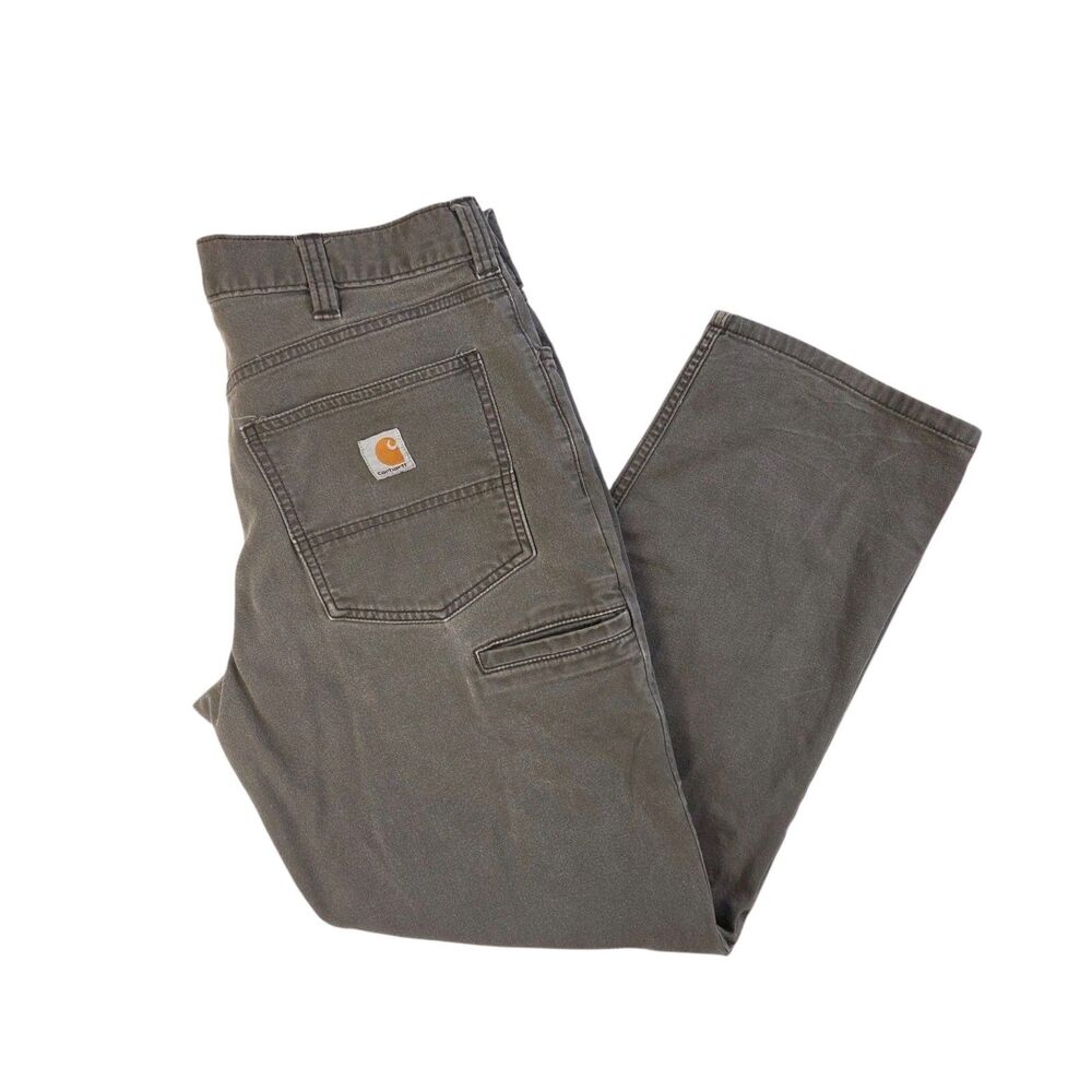 Carhartt Pants Men’s 34x30 Brown Relaxed Fit Canvas Workwear Carpenter Utility